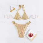 maillot de bain femme avec détails brillants